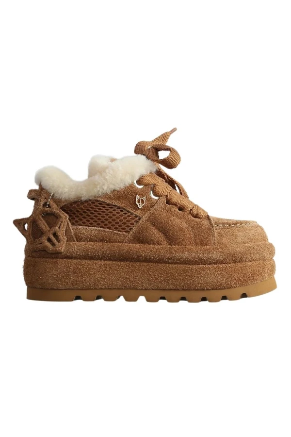 NAKED WOLFE Γυναικεία Sneakers BEAU - Tan Suede