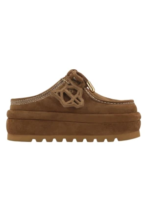 NAKED WOLFE Women's BLIZZARD - Tan Suede/Shearling