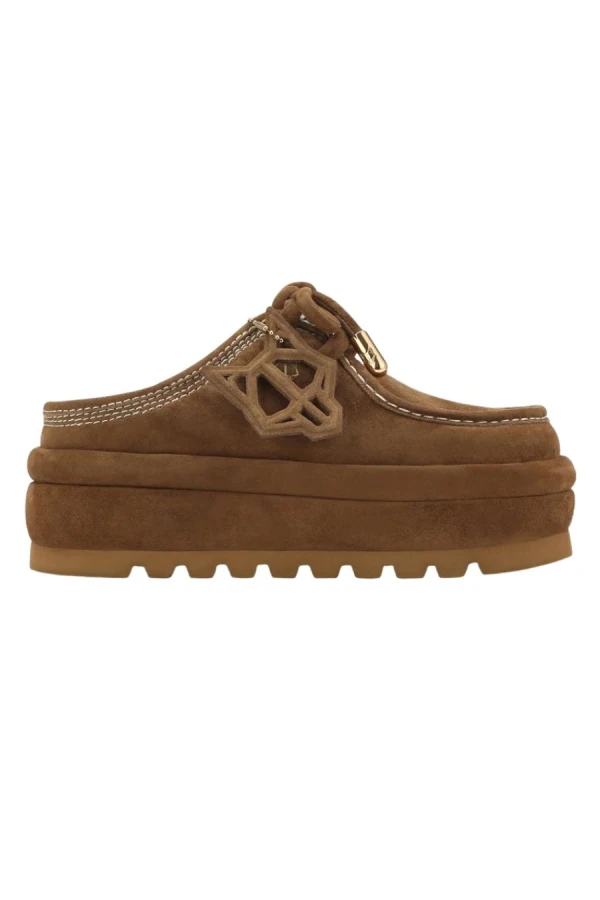 NAKED WOLFE Women's BLIZZARD - Tan Suede/Shearling