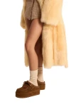 NAKED WOLFE Women's BLIZZARD - Tan Suede/Shearling