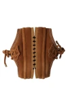 NAKED WOLFE Women's BLIZZARD - Tan Suede/Shearling