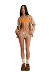 NAKED WOLFE Women's BLIZZARD - Tan Suede/Shearling