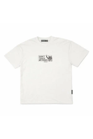 BEE UNUSUAL Dont Touch My Pussy Oversized T-Shirt - Λευκό