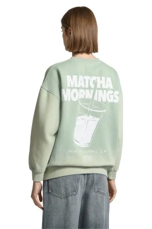 ANOTHER COTTON LAB Γυναικείο Matcha Oversized Washed Sweater - Πράσινο