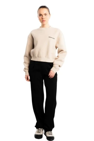 ANOTHER COTTON LAB Γυναικείο Φούτερ λαιμόκοψη Yoga & Tequila Sweatshirt - Μπεζ