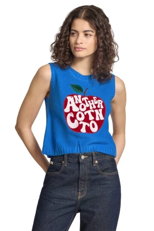 ANOTHER COTTON LAB Γυναικείο Apple WMN Knit Vest - Μπλε