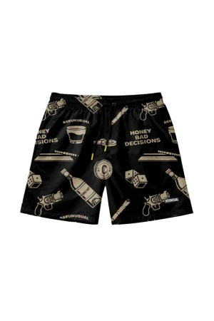 BEE UNUSUAL Men's Bad Decisions Swim Shorts