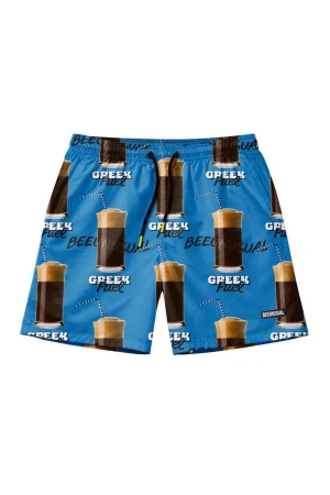 BEE UNUSUAL Greek Fuel Swim Shorts - Blue