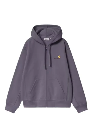 CARHARTT WIP Ζακέτα Hooded American Script Jacket - Mωβ