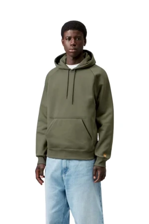 CARHARTT WIP Φούτερ Hooded Chase Sweat - Χακί