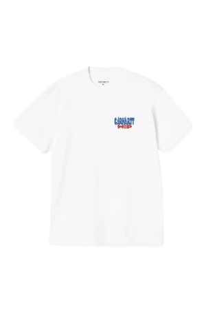 CARHARTT WIP Ανδρικό  T-Shirts S/S Luggage Label - Λευκό