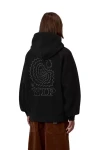 CARHARTT WIP Φούτερ λαιμόκοψη Hooded Limn C Fleece Sweat - BLACK