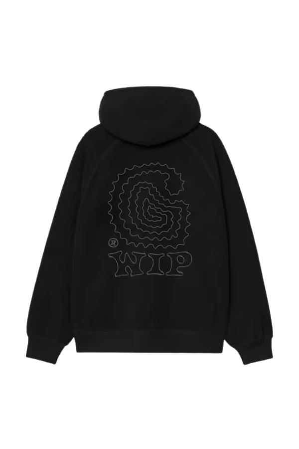 CARHARTT WIP Φούτερ λαιμόκοψη Hooded Limn C Fleece Sweat - BLACK