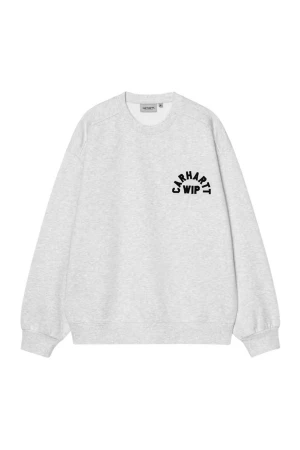 CARHARTT WIP Φούτερ λαιμόκοψη Arch Script Sweat - Γκρι
