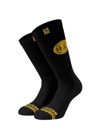 BEE UNUSUAL Unisex O.G. Japan Logo Κάλτσες - Μαύρο / Κίτρινο