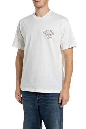 REPLAY T-Shirts M12BF.001.00QMJ - Λευκή