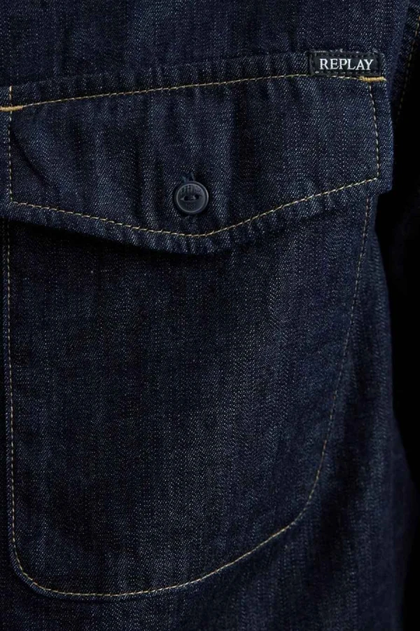 REPLAY Πουκάμισα M4124.000.860B04 - DENIM