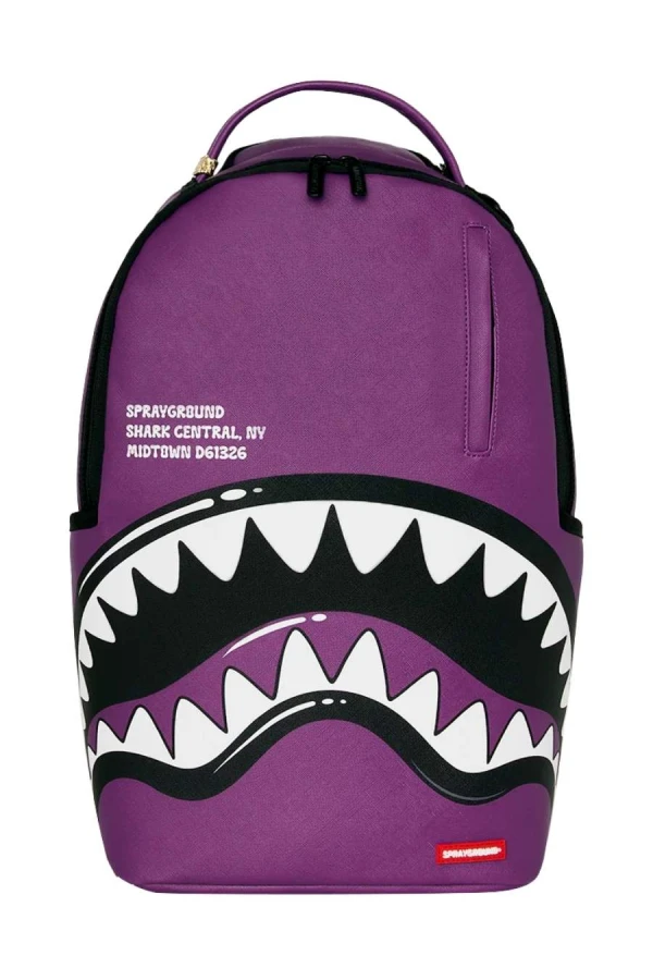 SPRAYGROUND Backpacks SHARK CENTRAL BUBBLY PURPLE BACKPACK - PURPLE