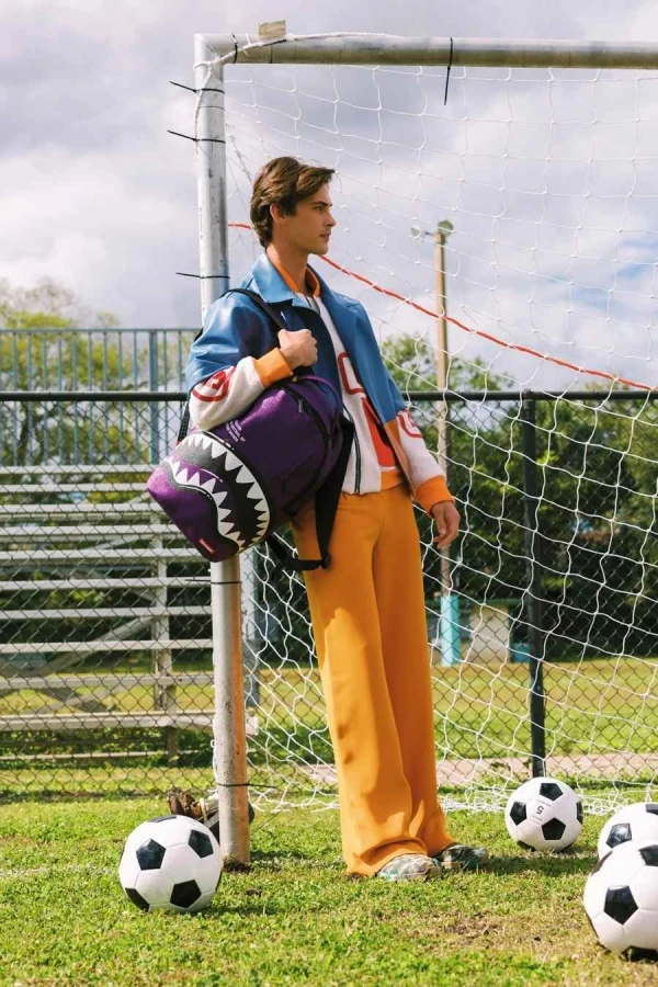 SPRAYGROUND Backpacks SHARK CENTRAL BUBBLY PURPLE BACKPACK - PURPLE