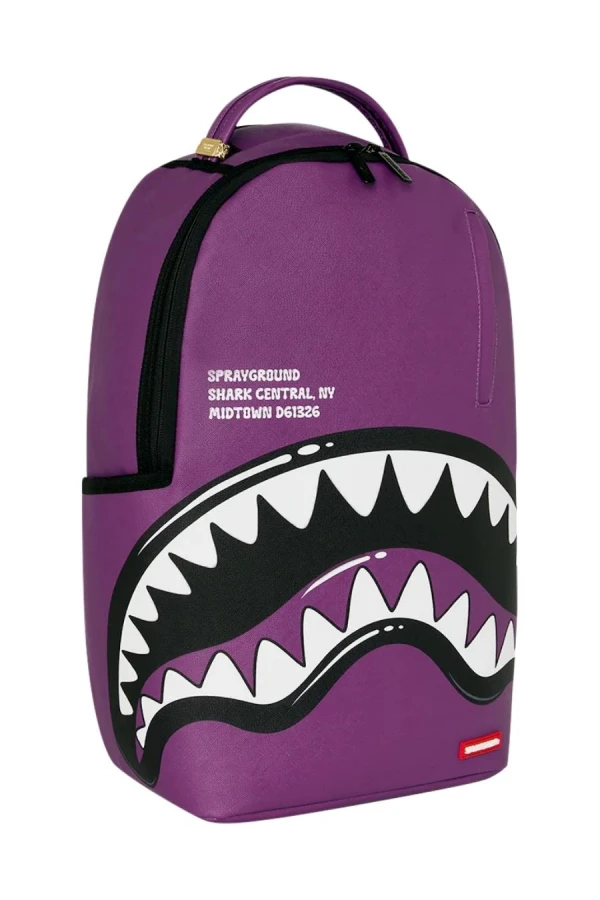 SPRAYGROUND Backpacks SHARK CENTRAL BUBBLY PURPLE BACKPACK - PURPLE