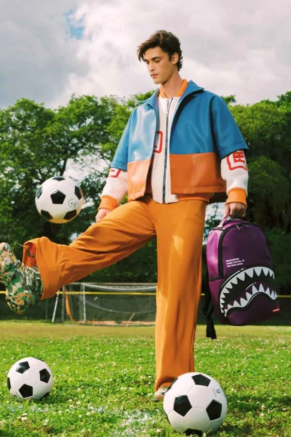 SPRAYGROUND Backpacks SHARK CENTRAL BUBBLY PURPLE BACKPACK - PURPLE