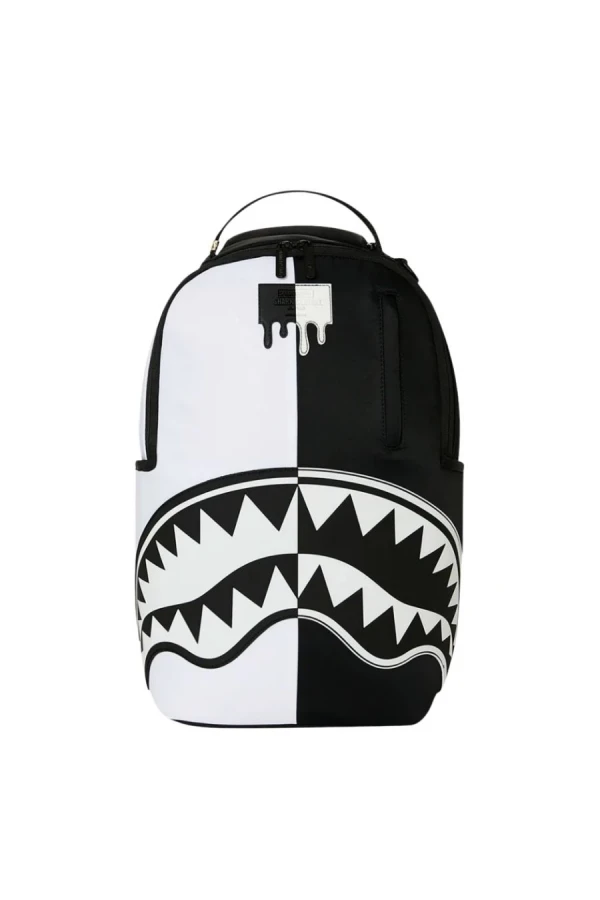 SPRAYGROUND Σακίδια πλάτης - Backpacks SHARK CENTRAL BLACK AND WHITE STENCIL BACKPACK - Λευκό / Μαύρο