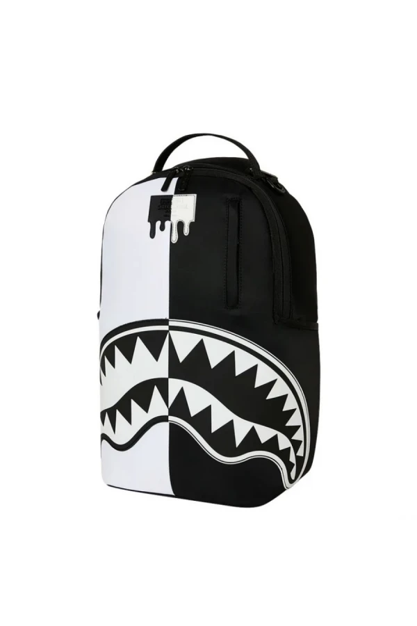 SPRAYGROUND Σακίδια πλάτης - Backpacks SHARK CENTRAL BLACK AND WHITE STENCIL BACKPACK - Λευκό / Μαύρο