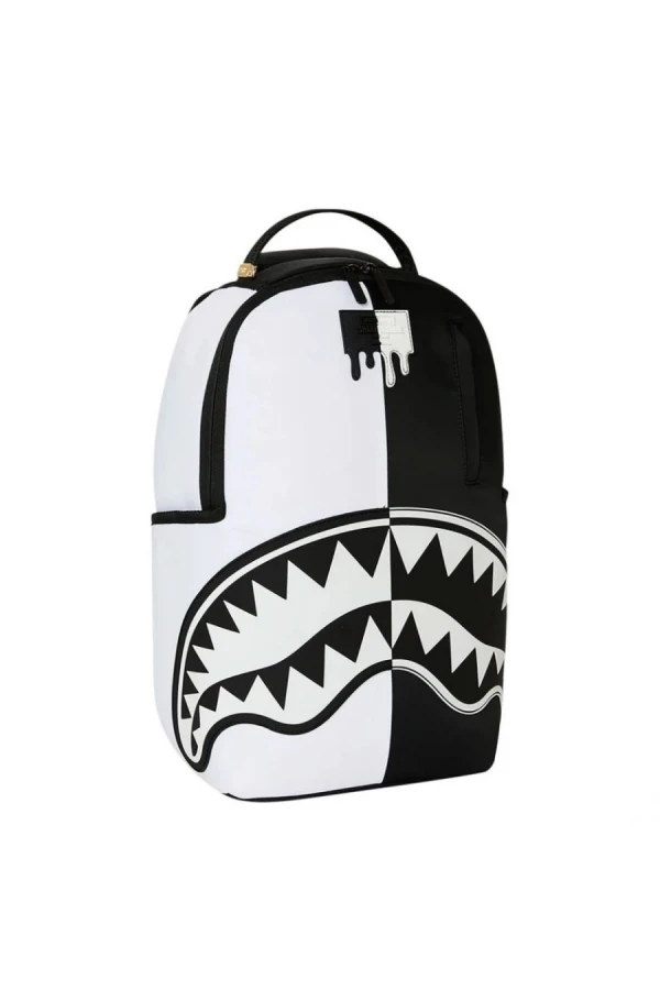 SPRAYGROUND Σακίδια πλάτης - Backpacks SHARK CENTRAL BLACK AND WHITE STENCIL BACKPACK - Λευκό / Μαύρο