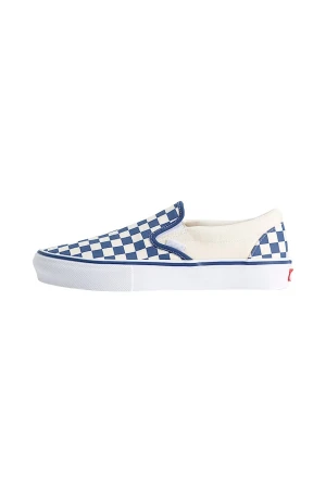 VANS Ανδρικά Sneakers Skate Slip-On – Checkerboard Μπλε