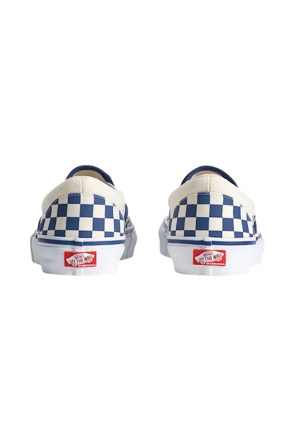 VANS Ανδρικά Sneakers Skate Slip-On – Checkerboard Μπλε