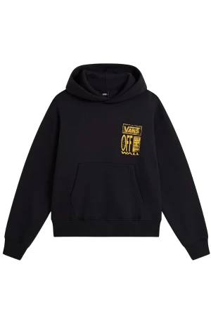 VANS Cut and Paste Pullover Φούτερ με Κουκούλα – Μαύρο