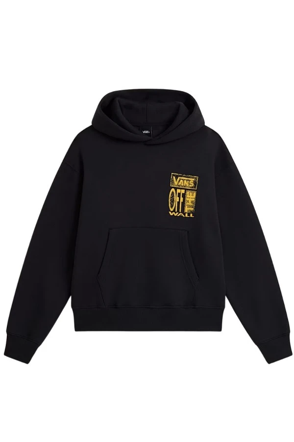 VANS Cut and Paste Pullover Φούτερ με Κουκούλα – Μαύρο