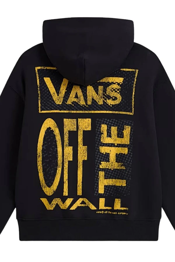 VANS Cut and Paste Pullover Φούτερ με Κουκούλα – Μαύρο