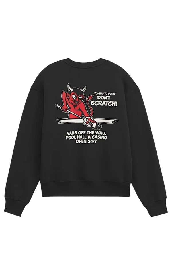 VANS Old Scratch Crew Φούτερ - Μαύρο