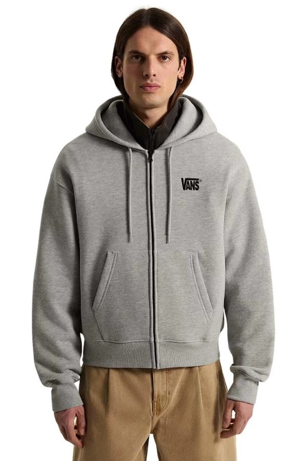 VANS Ανδρική Ζακέτα Stretch Logo Full Zip – Γκρι