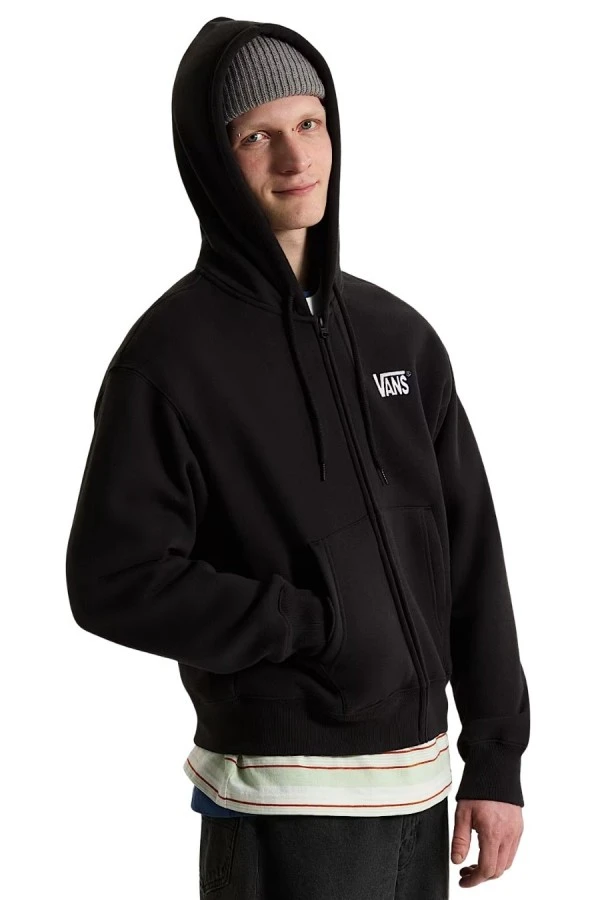 VANS Unisex Ζακέτα Stretch Logo Full Zip – Μαύρη