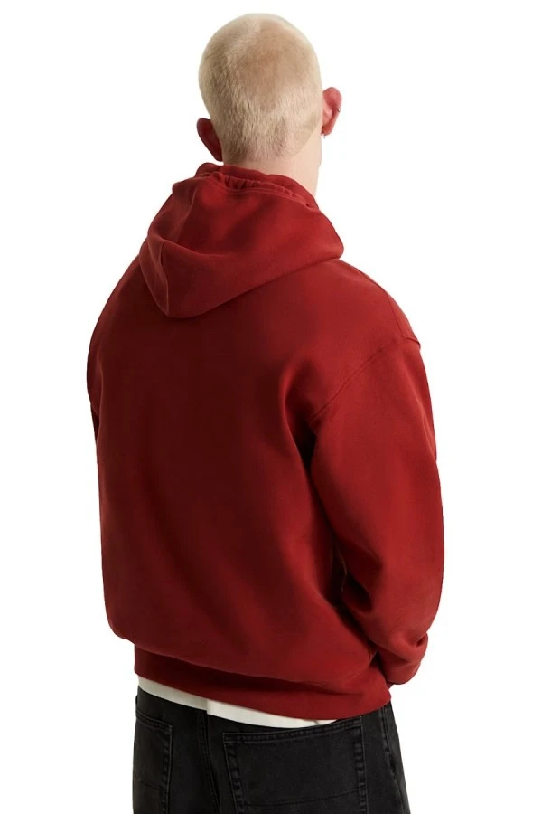 VANS Ανδρικό Φούτερ με Κουκούλα Left Chest II Pullover – Poppy Ember