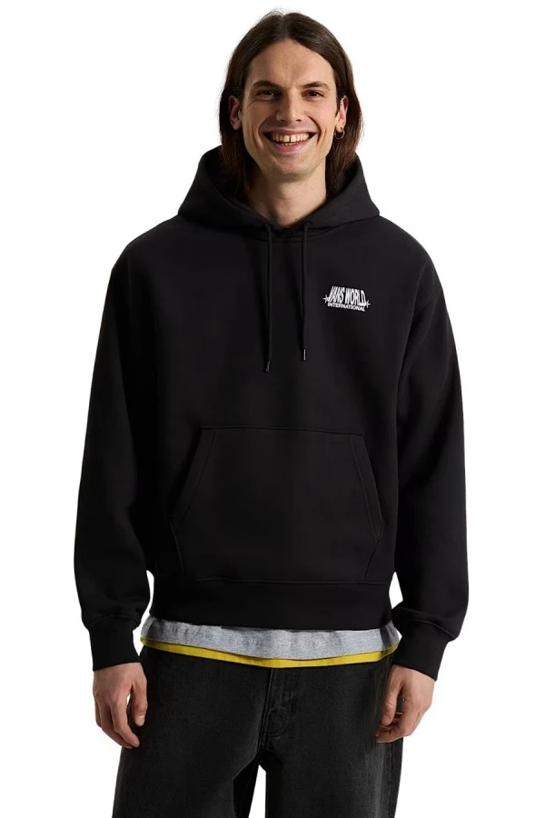 VANS Φούτερ με Κουκούλα Vans World Intl - Μαύρο