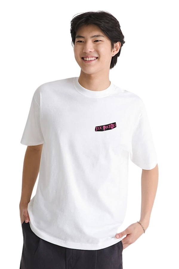 VANS T-Shirts Sex Pistols Run Wild on - WHITE