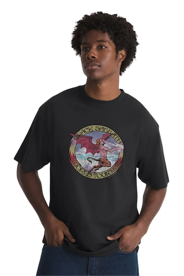 VANS Ανδρικό T-Shirt Black Sabbath Obi SS Tee - Μαύρο