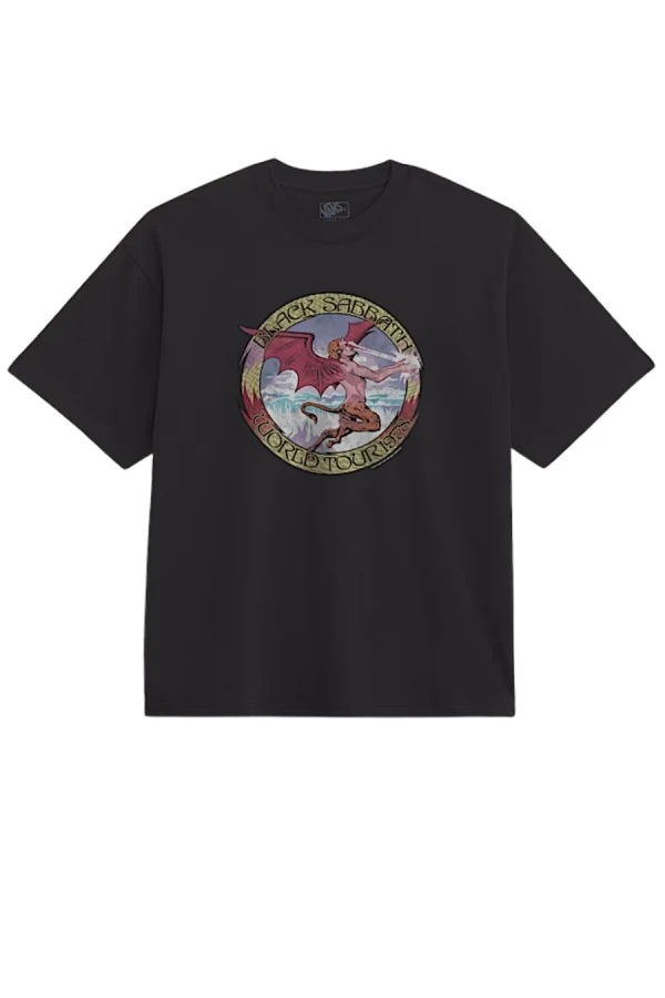 VANS Ανδρικό T-Shirt Black Sabbath Obi SS Tee - Μαύρο