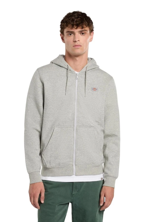 DICKIES Ζακέτες OAKPORT ZIP HOODIE - GREY