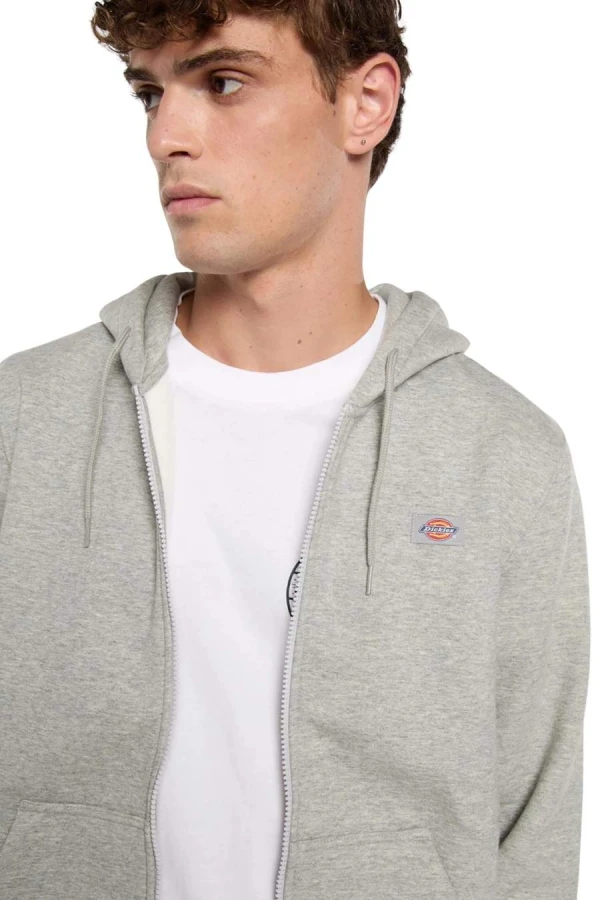 DICKIES Ζακέτες OAKPORT ZIP HOODIE - GREY
