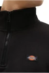 DICKIES Φούτερ λαιμόκοψη OAKPORT QUARTER ZIP - BLACK