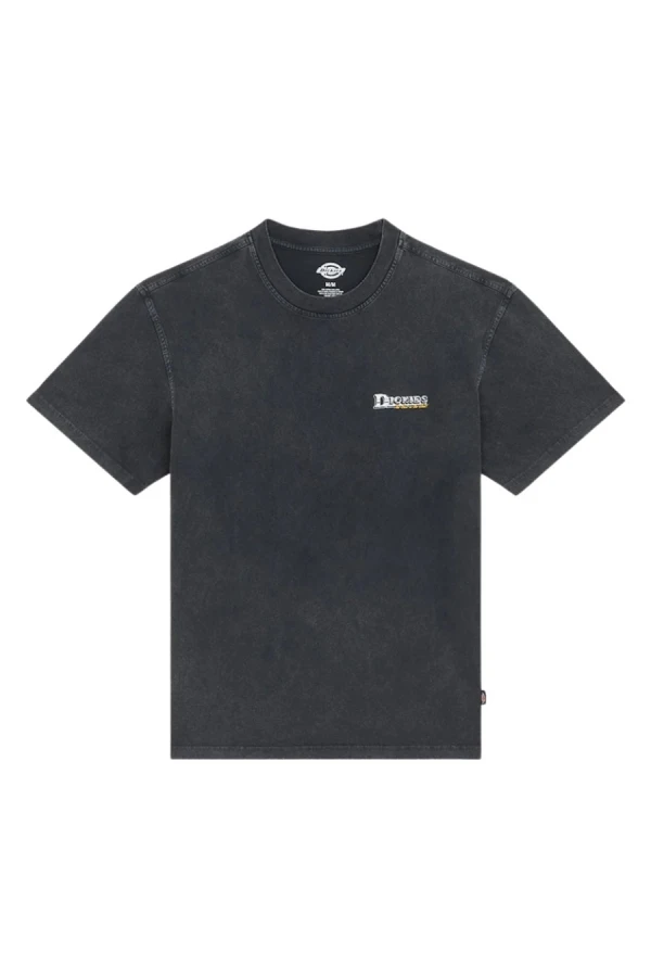 DICKIES Φούτερ λαιμόκοψη OAKPORT QUARTER ZIP - BLACK
