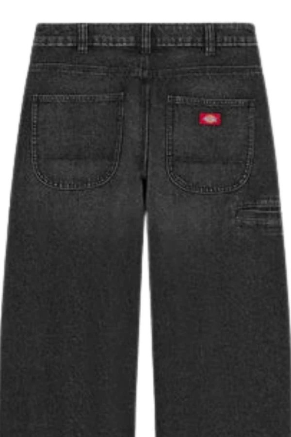 DICKIES Jeans 958 BAGGY TAPERED WORK JEANS - BLACK