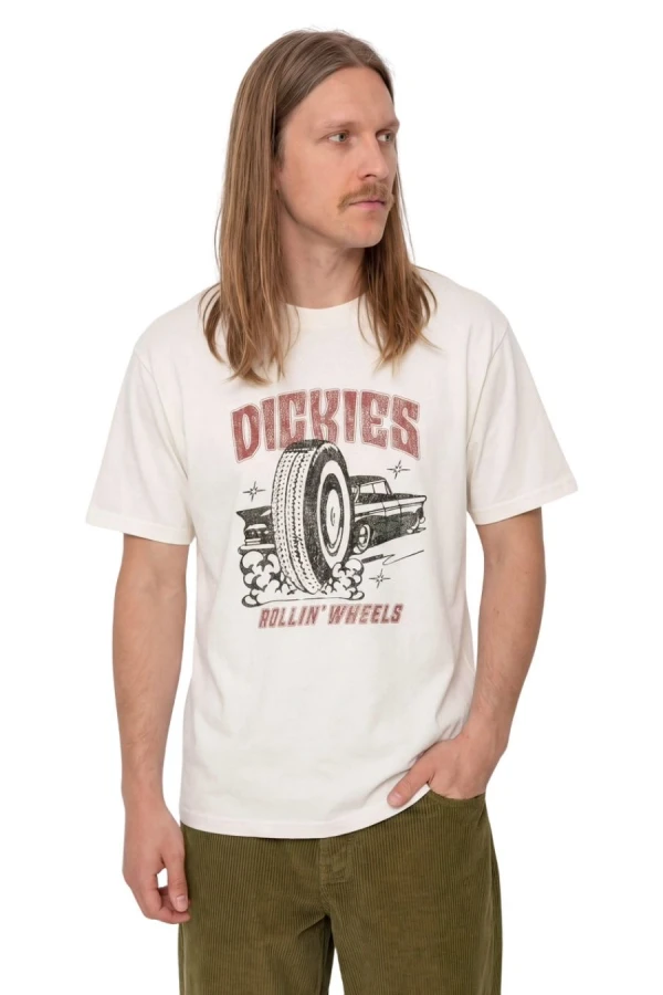 DICKIES T-Shirts TITUSVILLE SS TEE - WHITE