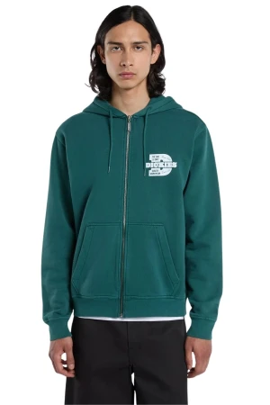DICKIES Ζακέτες MINDEN ZIPPED HOODIE - GREEN