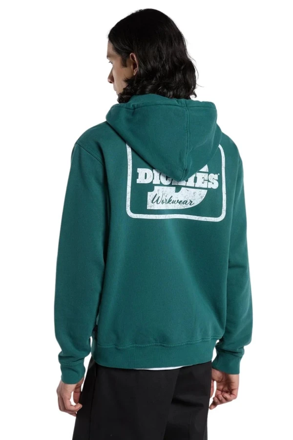 DICKIES Ζακέτες MINDEN ZIPPED HOODIE - GREEN