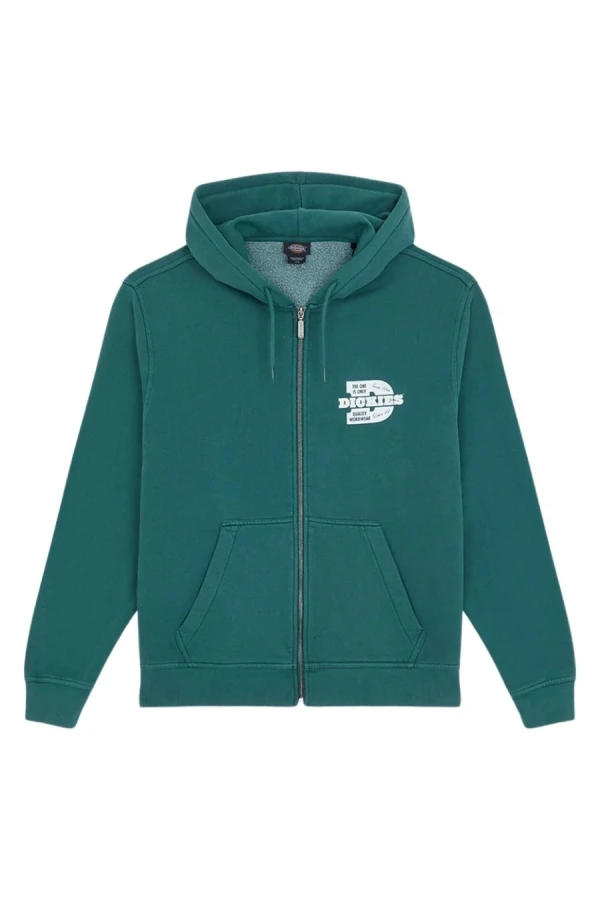 DICKIES Ζακέτες MINDEN ZIPPED HOODIE - GREEN